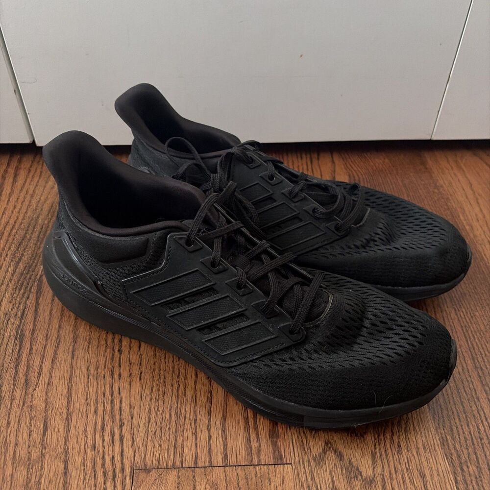 Men's adidas EQ21 Run Running Shoes H00521 Size 13 Core Black/Core Black